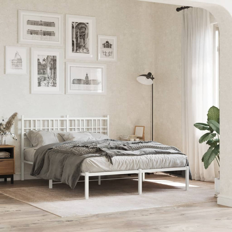 vidaXL fehér fém fejtámla 120 cm