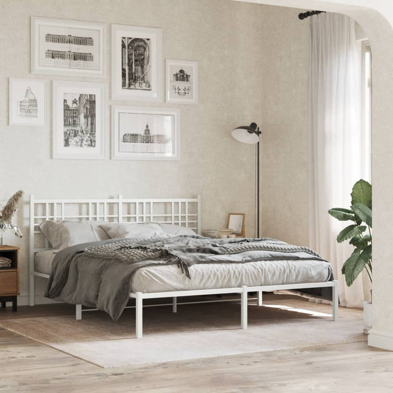 vidaXL fehér fém fejtámla 150 cm