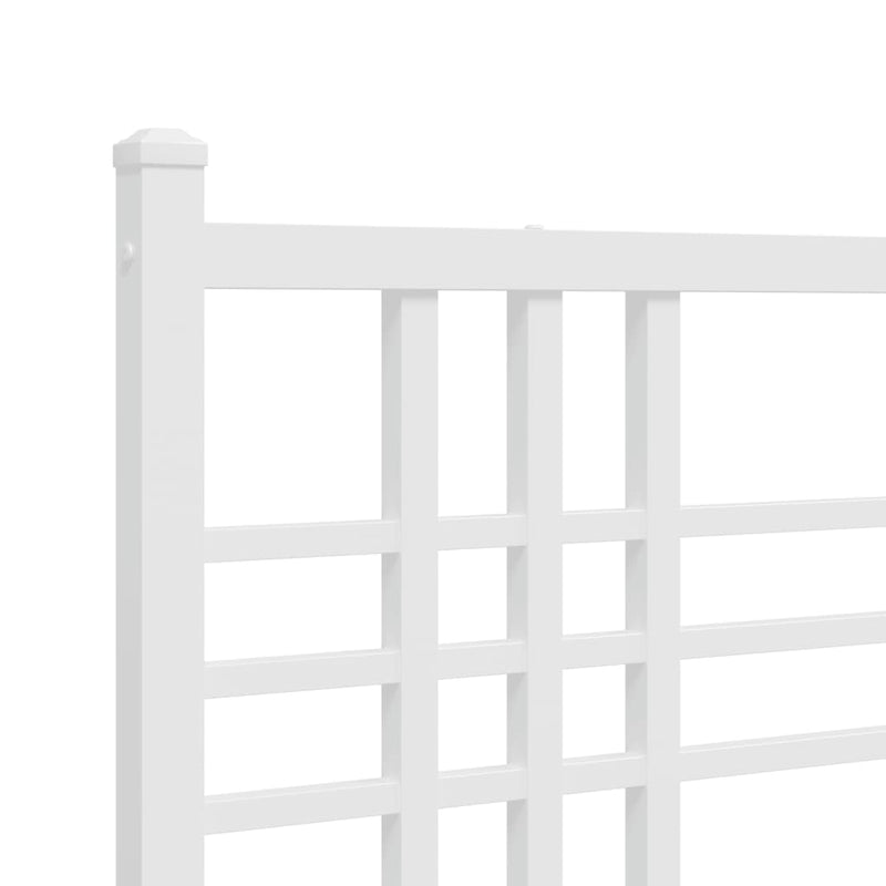 vidaXL fehér fém fejtámla 160 cm