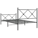 vidaXL fekete fém ágykeret fej- és lábtámlával 100 x 190 cm