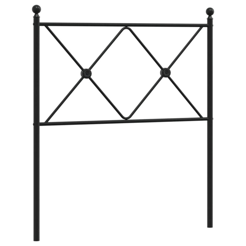 vidaXL fekete fém fejtámla 75 cm
