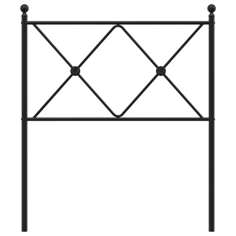 vidaXL fekete fém fejtámla 75 cm