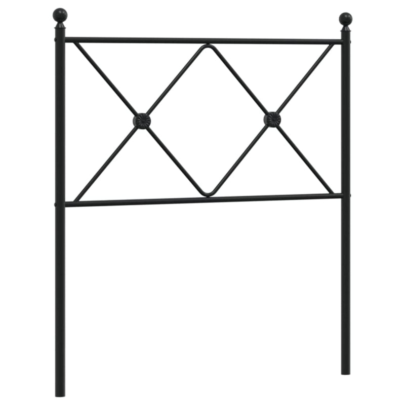 vidaXL fekete fém fejtámla 80 cm