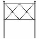 vidaXL fekete fém fejtámla 80 cm