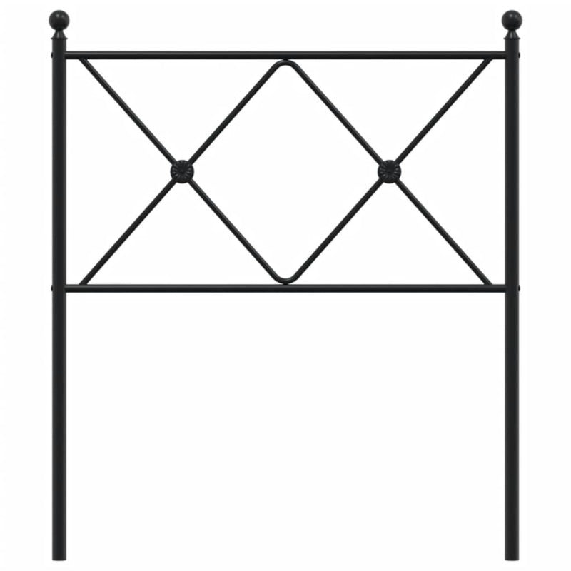vidaXL fekete fém fejtámla 80 cm
