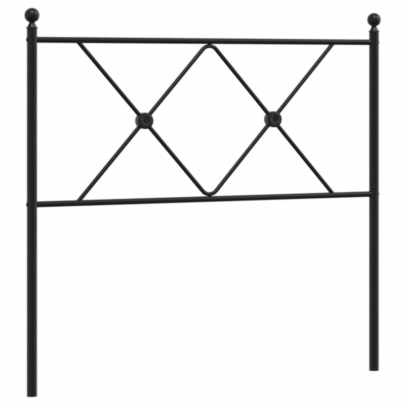 vidaXL fekete fém fejtámla 90 cm