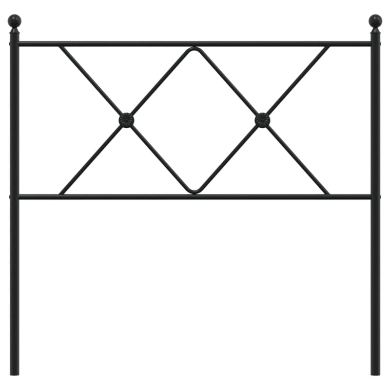 vidaXL fekete fém fejtámla 90 cm