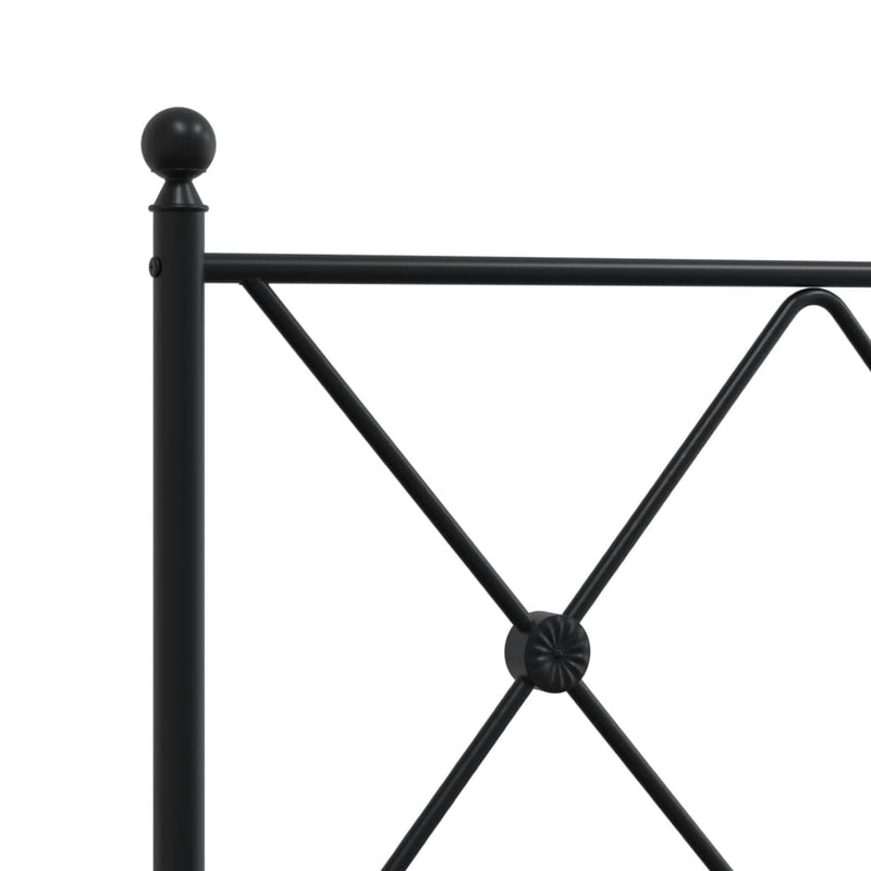 vidaXL fekete fém fejtámla 90 cm
