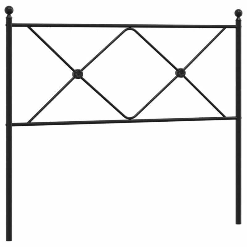 vidaXL fekete fém fejtámla 107 cm