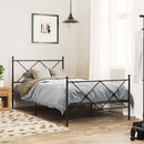 vidaXL fekete fém csere fejtámla 107 cm