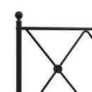 vidaXL fekete fém csere fejtámla 107 cm