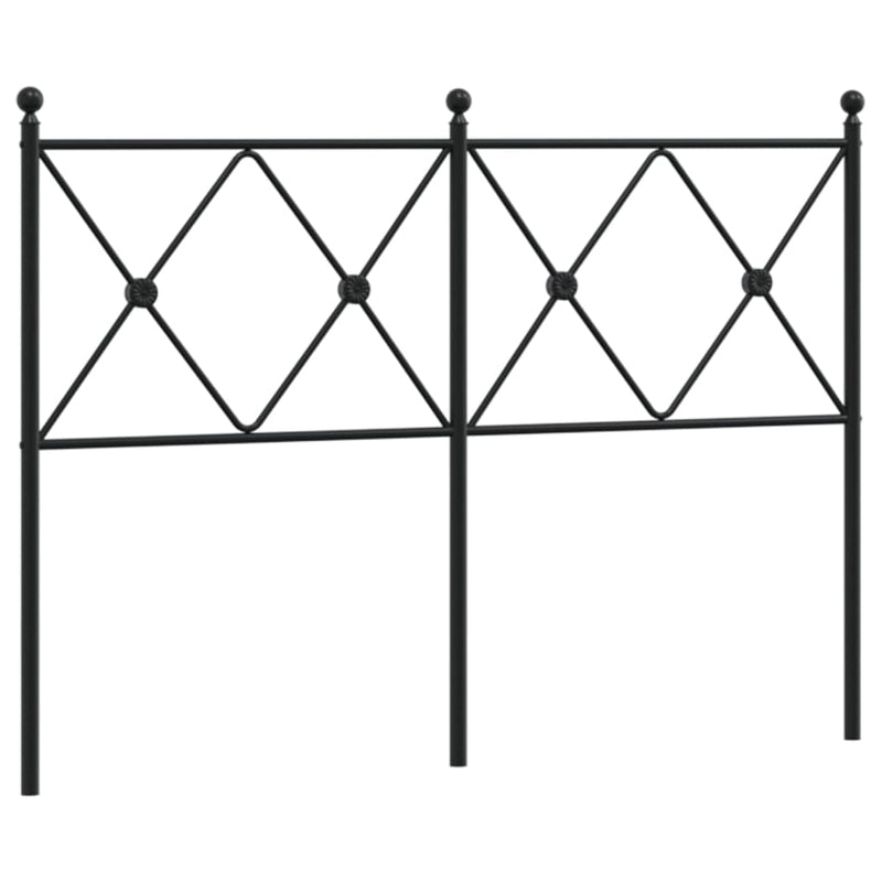 vidaXL fekete fém fejtámla 120 cm