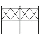 vidaXL fekete fém fejtámla 120 cm