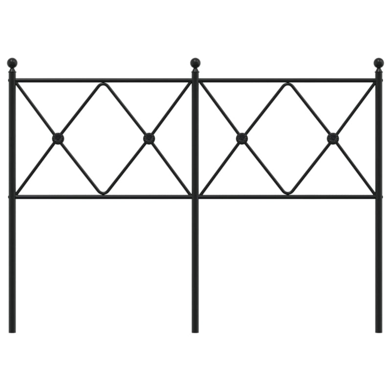 vidaXL fekete fém fejtámla 120 cm