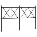 vidaXL fekete fém fejtámla 137 cm