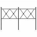 vidaXL fekete fém fejtámla 137 cm