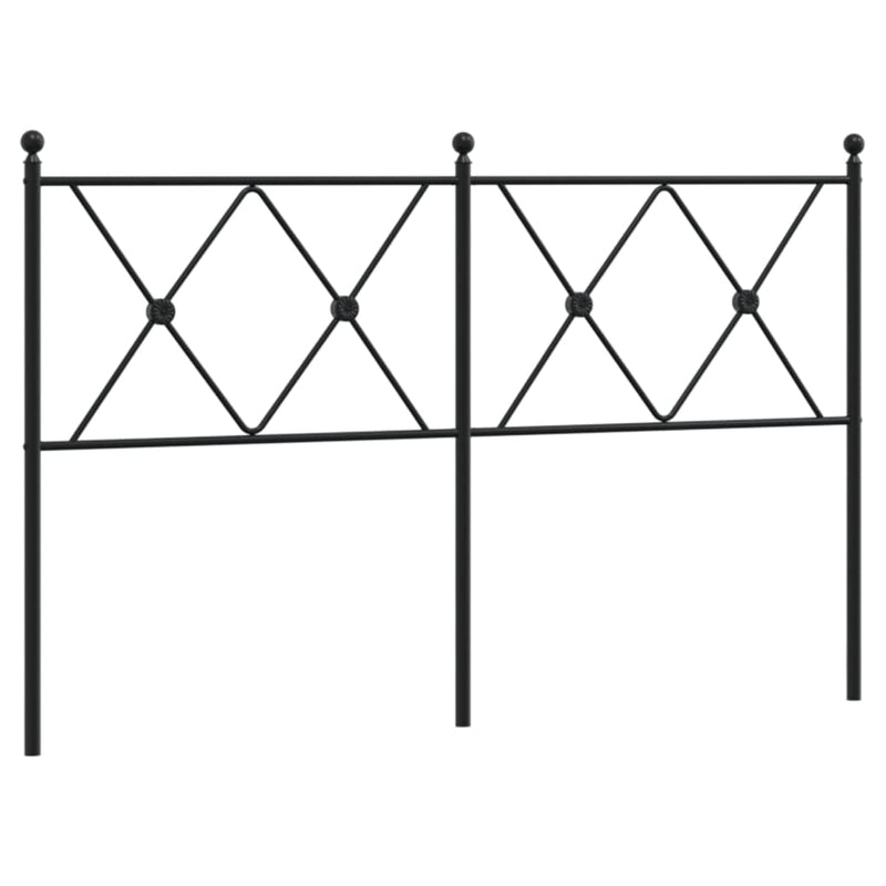 vidaXL fekete fém fejtámla 140 cm