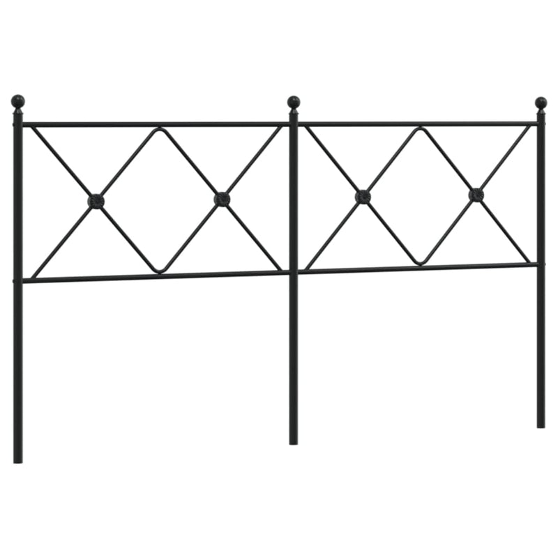 vidaXL fekete fém fejtámla 150 cm