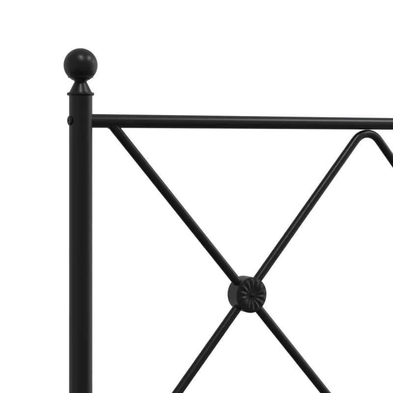 vidaXL fekete fém fejtámla 150 cm