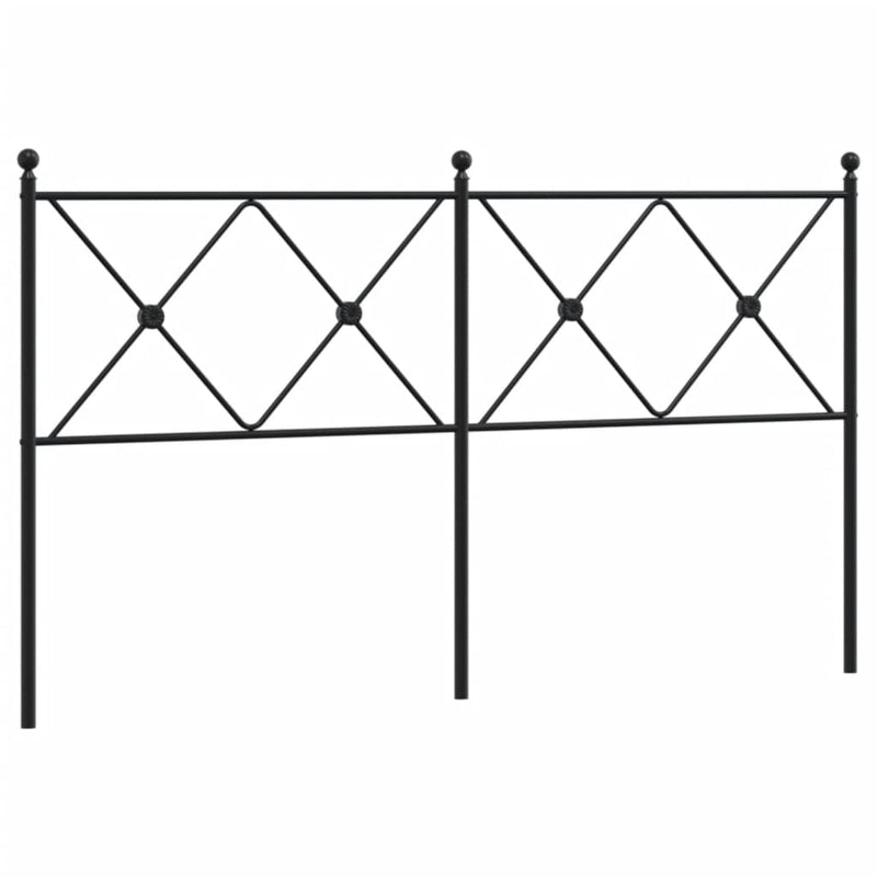 vidaXL fekete fém fejtámla 160 cm