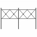 vidaXL fekete fém fejtámla 160 cm