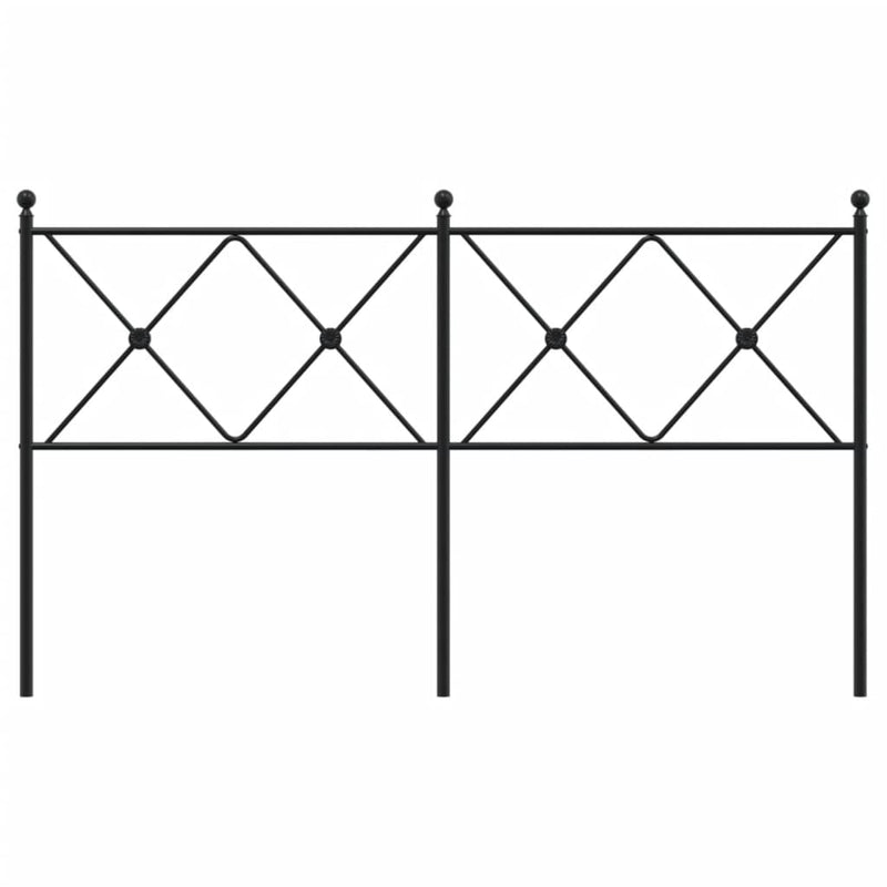 vidaXL fekete fém fejtámla 160 cm