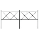 vidaXL fekete fém fejtámla 180 cm