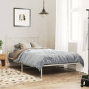 vidaXL fehér fém ágykeret fejtámlával 107x203 cm