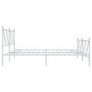vidaXL fehér fém ágykeret fej- és lábtámlával 183 x 213 cm