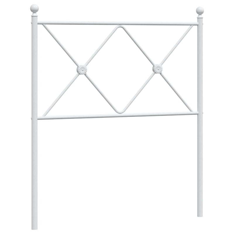 vidaXL fehér fém fejtámla 75 cm