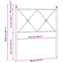 vidaXL fehér fém csere fejtámla 75 cm