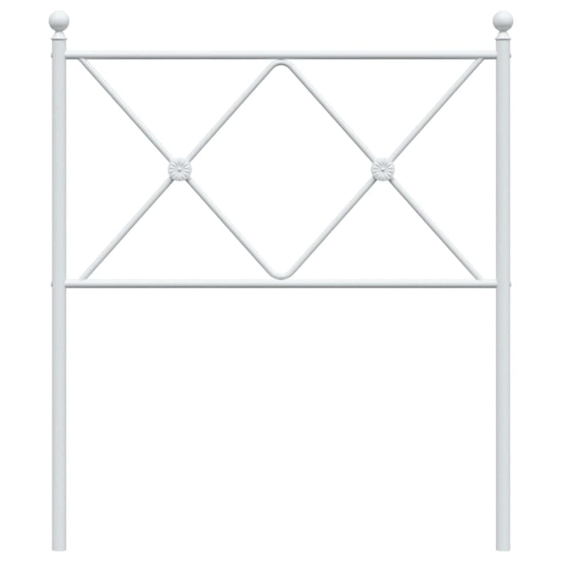vidaXL fehér fém fejtámla 80 cm