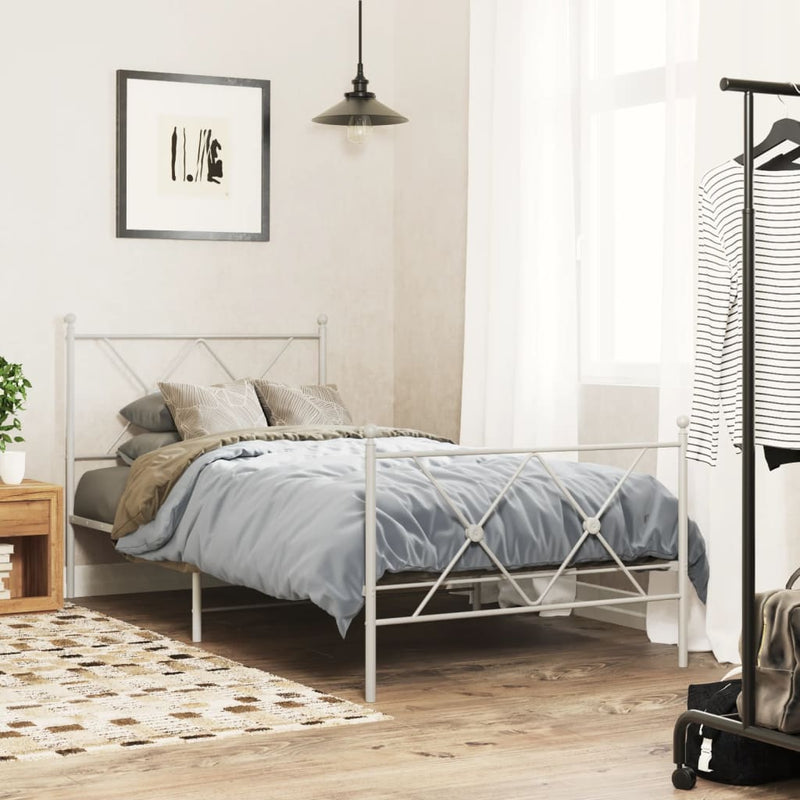 vidaXL fehér fém fejtámla 90 cm