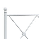 vidaXL fehér fém fejtámla 107 cm