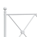 vidaXL fehér fém csere fejtámla 120 cm