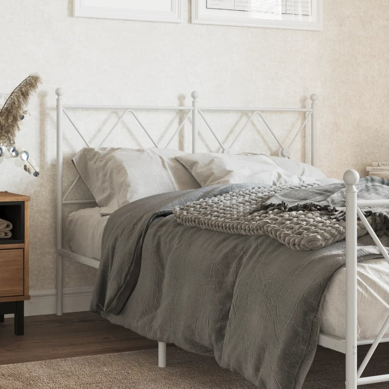vidaXL fehér fém fejtámla 120 cm