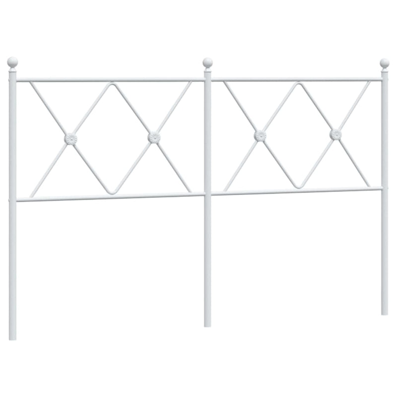 vidaXL fehér fém fejtámla 137 cm