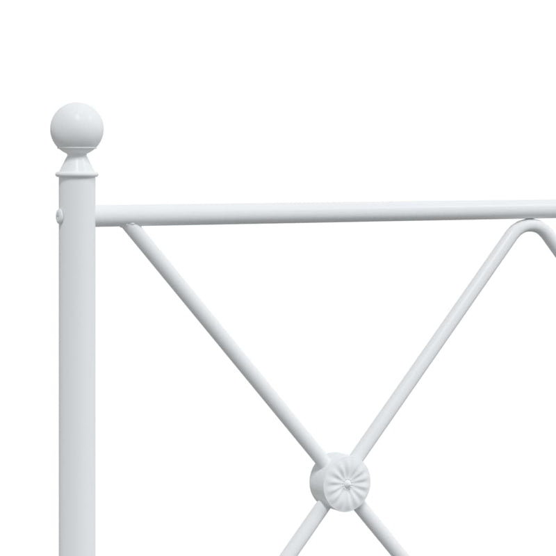 vidaXL fehér fém fejtámla 140 cm