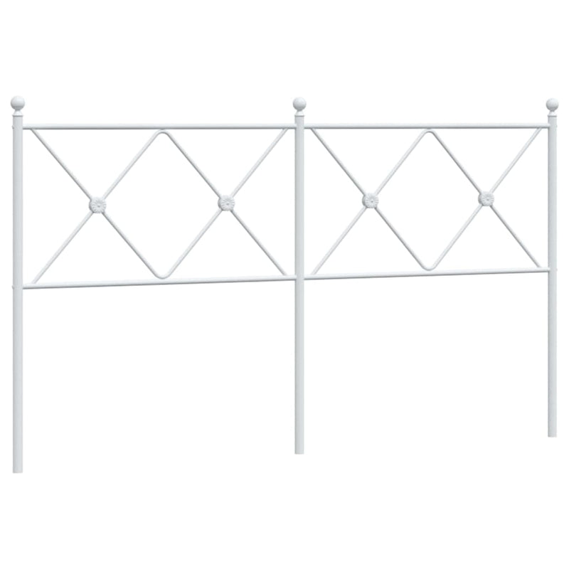 vidaXL fehér fém fejtámla 150 cm