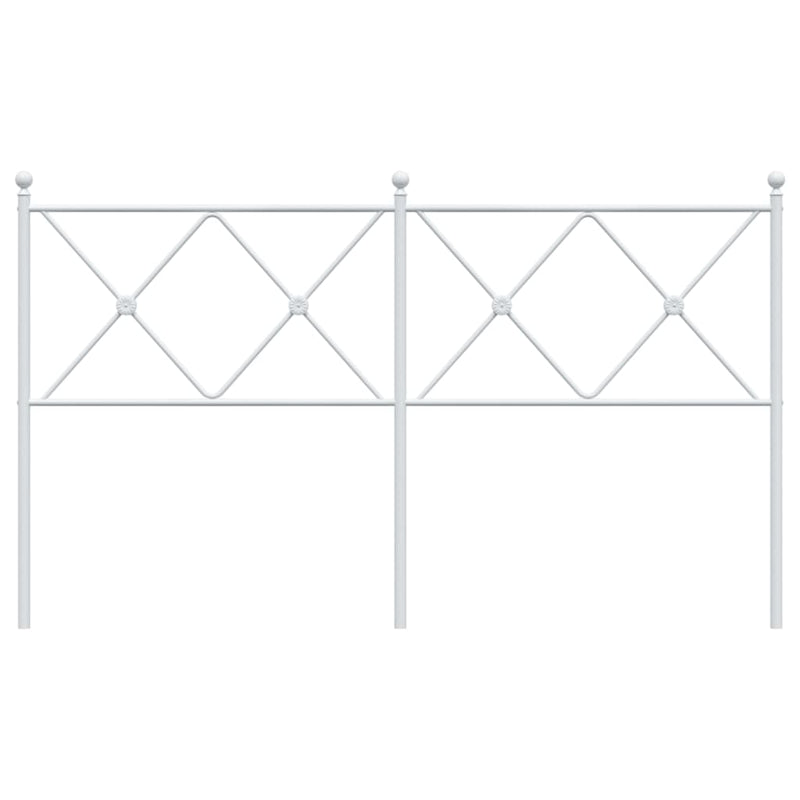 vidaXL fehér fém fejtámla 150 cm