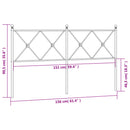 vidaXL fehér fém fejtámla 150 cm