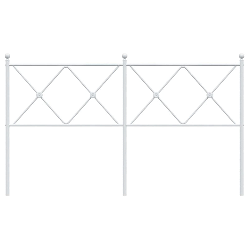 vidaXL fehér fém fejtámla 160 cm