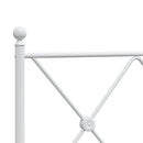vidaXL fehér fém csere fejtámla 160 cm
