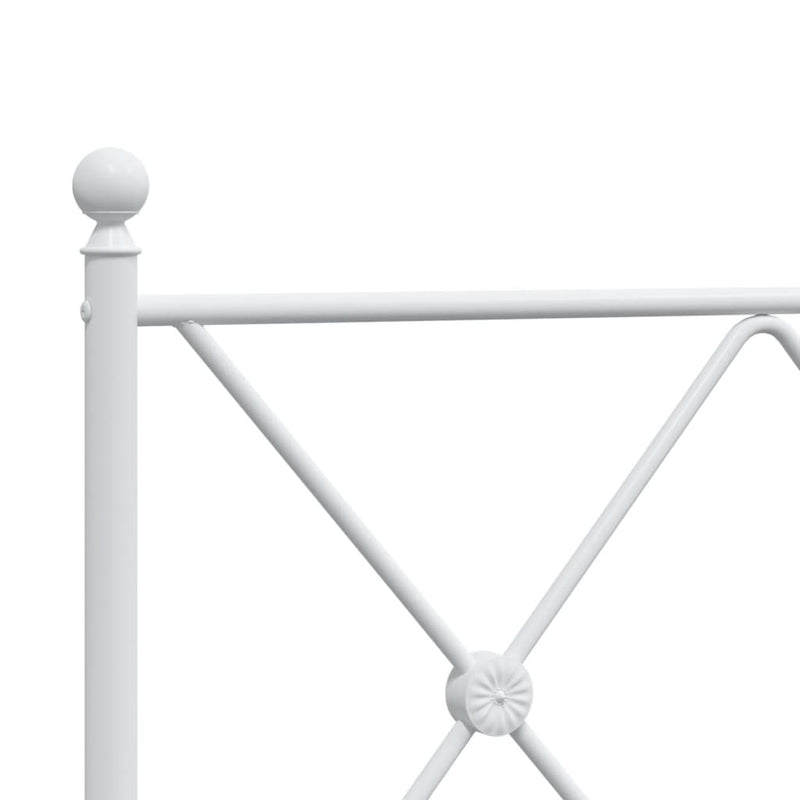 vidaXL fehér fém fejtámla 160 cm