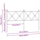 vidaXL fehér fém csere fejtámla 160 cm