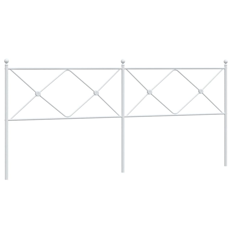vidaXL fehér fém fejtámla 200 cm