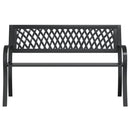 vidaXL fekete acél kerti pad 120 cm