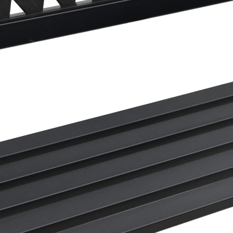 vidaXL fekete acél kerti pad 120 cm