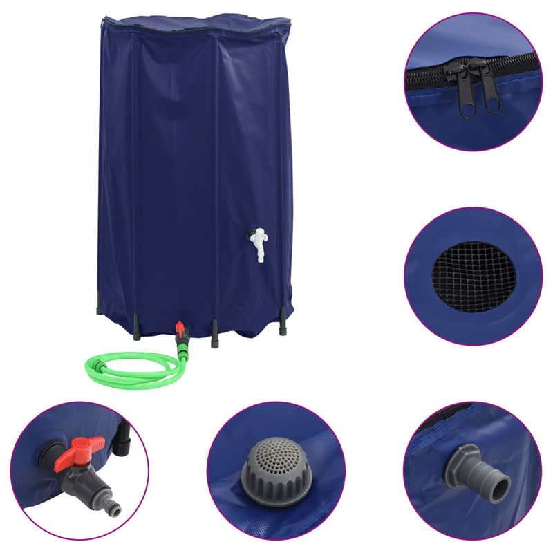 vidaXL összecsukható PVC víztartály csappal 500 L