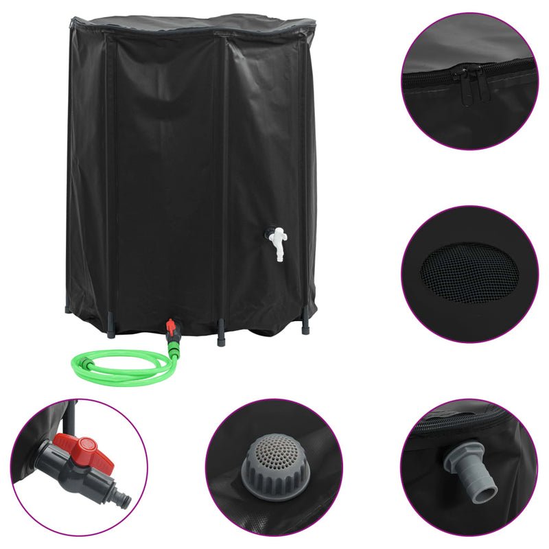 vidaXL összecsukható PVC víztartály csappal 1250 L